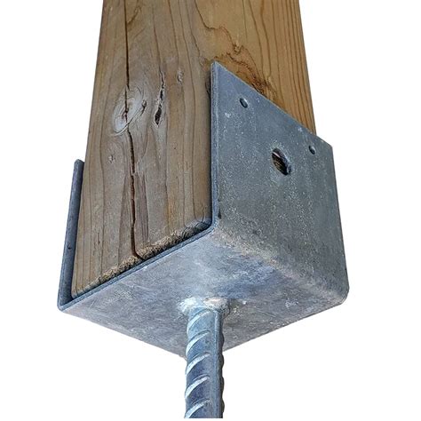 metal bracket concrete|4x4 bracket for concrete.